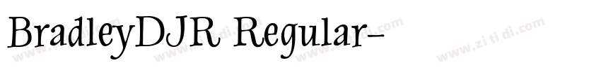 BradleyDJR Regular字体转换